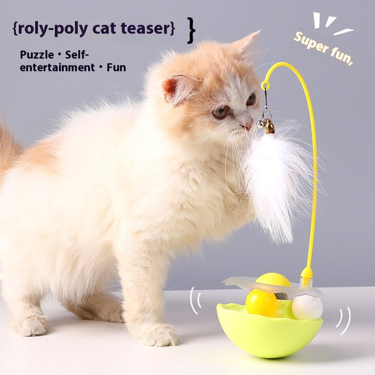 Cat Interactive Toy Funny Tumbler Toy Kitten Exercise - side view - PET'S FUN | cat supplies