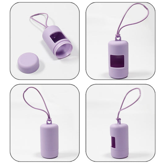 Portable Pvc Poop Bag Dispenser Dog Waste Bag Holder - side view - PET'S FUN | dog supplies
