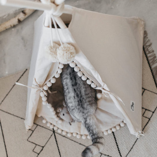 Pet Tent Bed Warm Cave House Cozy Sleeping Nest for Pets
