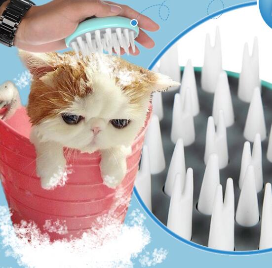 Massage Bath Brush Comfortable Pet Brush Grooming Dog