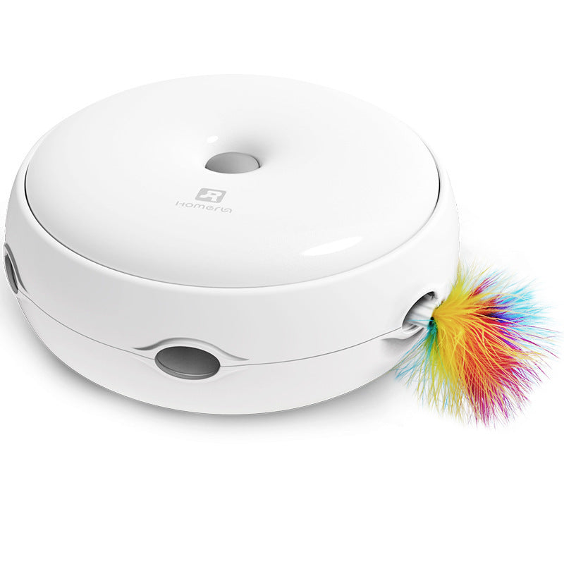 Electric cat toy smart funny cat stick donut automatic - lifestyle view - PET'S FUN | cat entertainment