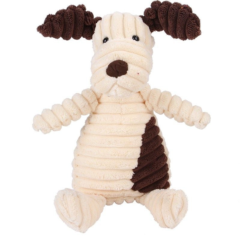 Stuffing Squeaky Plush Dog Toy Chew Speak Toy - lifestyle view - PET'S FUN | dog entertainment