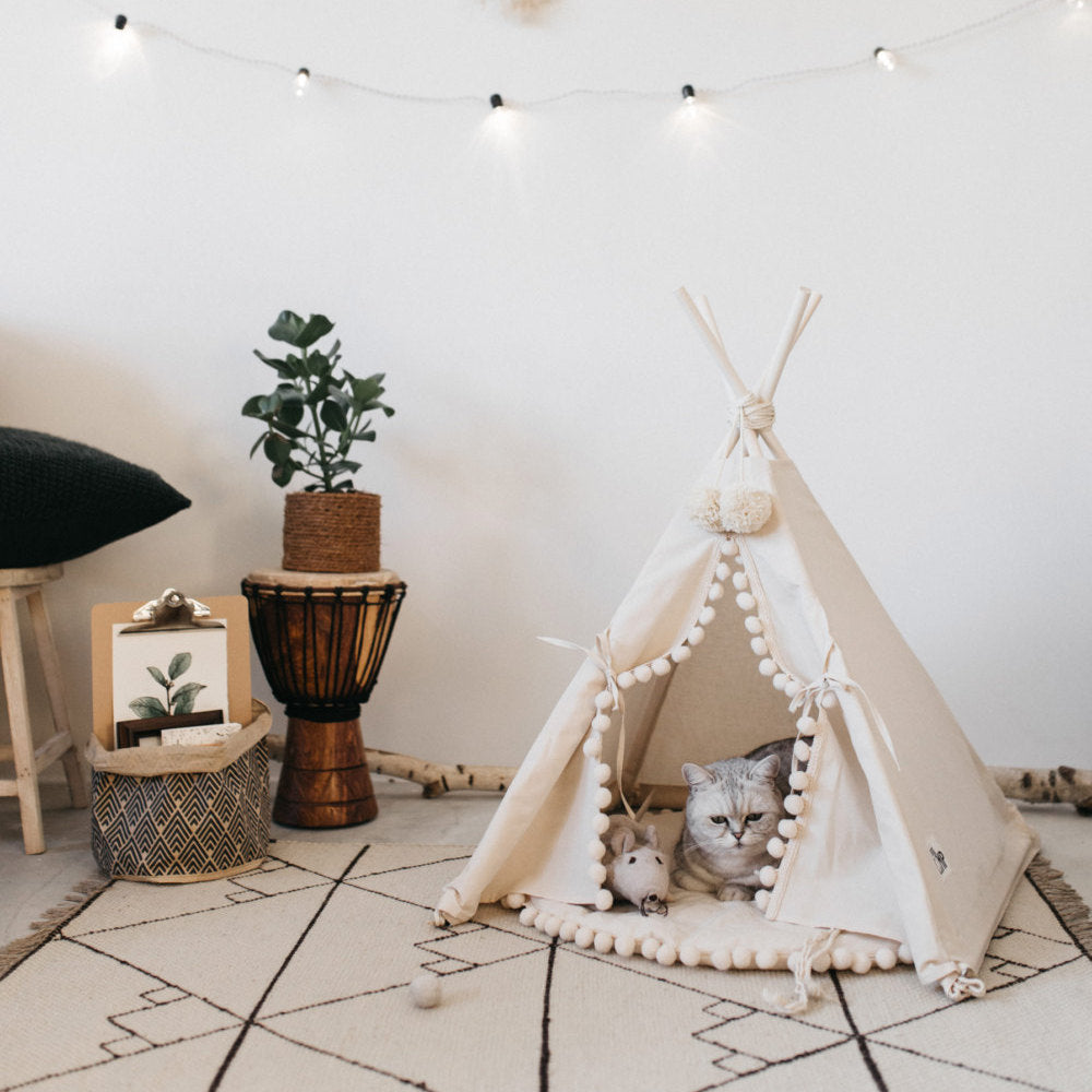 Pet Tent Bed Warm Cave House Cozy Sleeping Nest for Pets