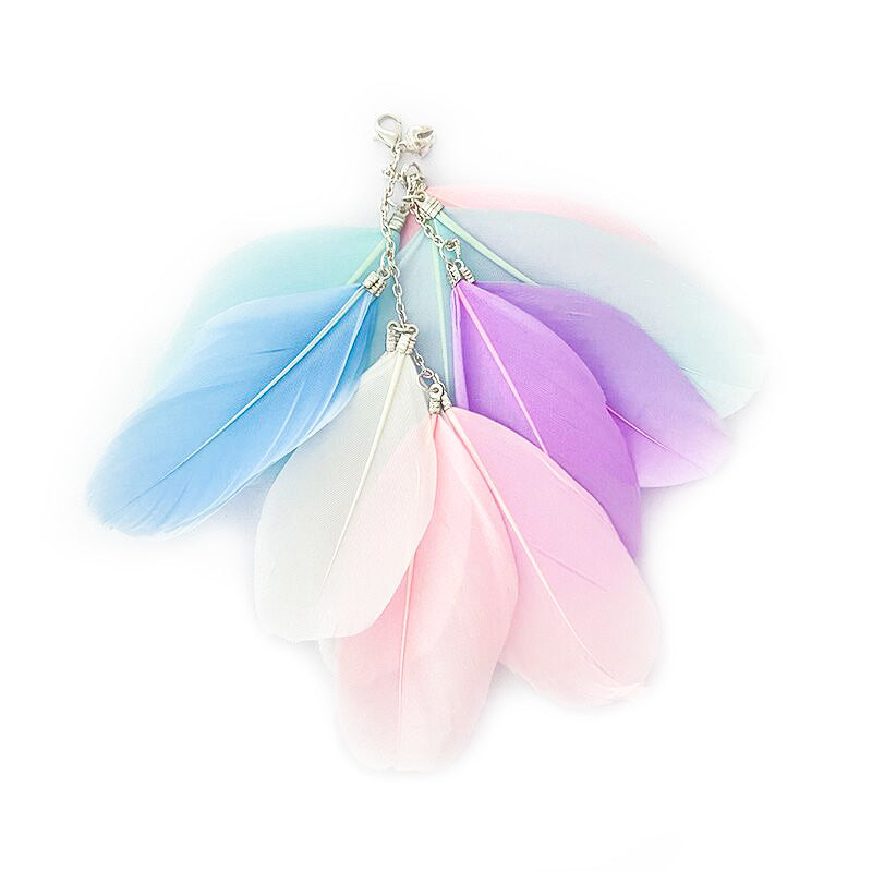 Pet Toy Cat-teasing Stick Extendable 180cm Rod Feather - lifestyle view - PET'S FUN | cat bed
