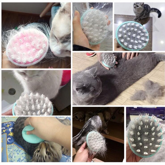 Massage Bath Brush Comfortable Pet Brush Grooming Dog
