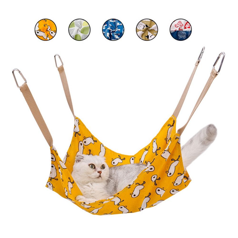 Breathable Cat Cotton Linen Hammock Wear Resistant Multicolor Cat Cage Hangin...