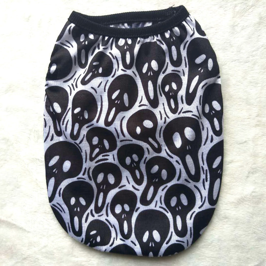 Pet Clothes Skull Halloween Supplies - front view - PET'S FUN | interactive pet toy