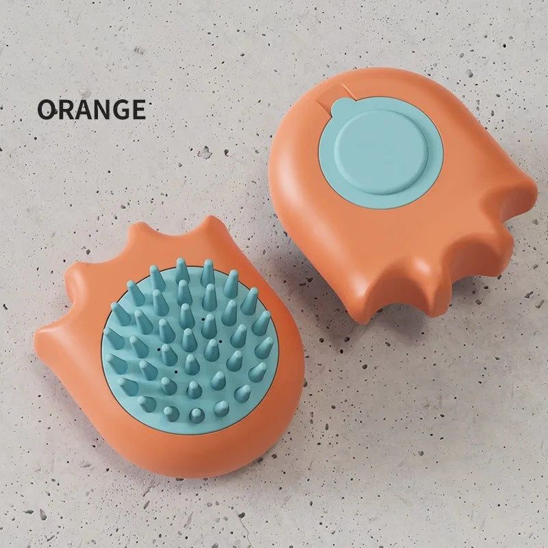Pet Bath Brush Massage Brush Massage Comb Cat and Dog - lifestyle view - PET'S FUN | cozy pet bed