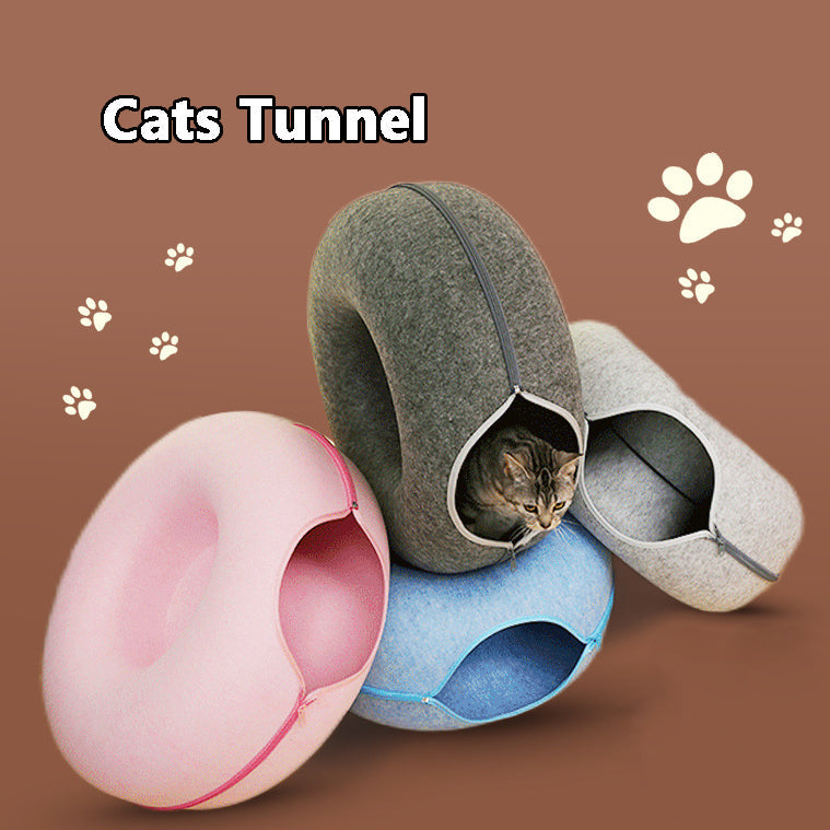 Four Seasons Available Cat Nest Round Woolen Felt