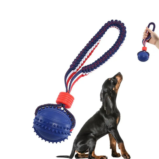 Interactive Dog Toy Ball Interactive Teether with Rope Dog Ball Pet Supplies ...