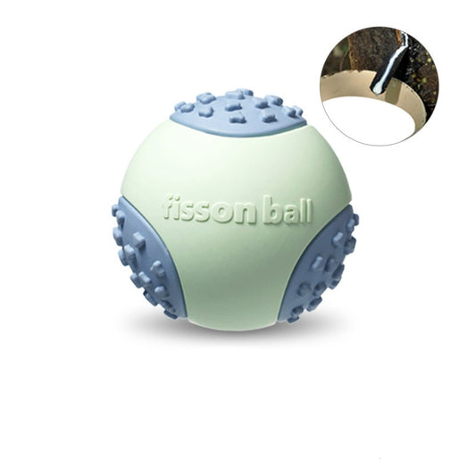 Floating Interactive Rubber Dog Toy Ball - side view - PET'S FUN | dog supplies