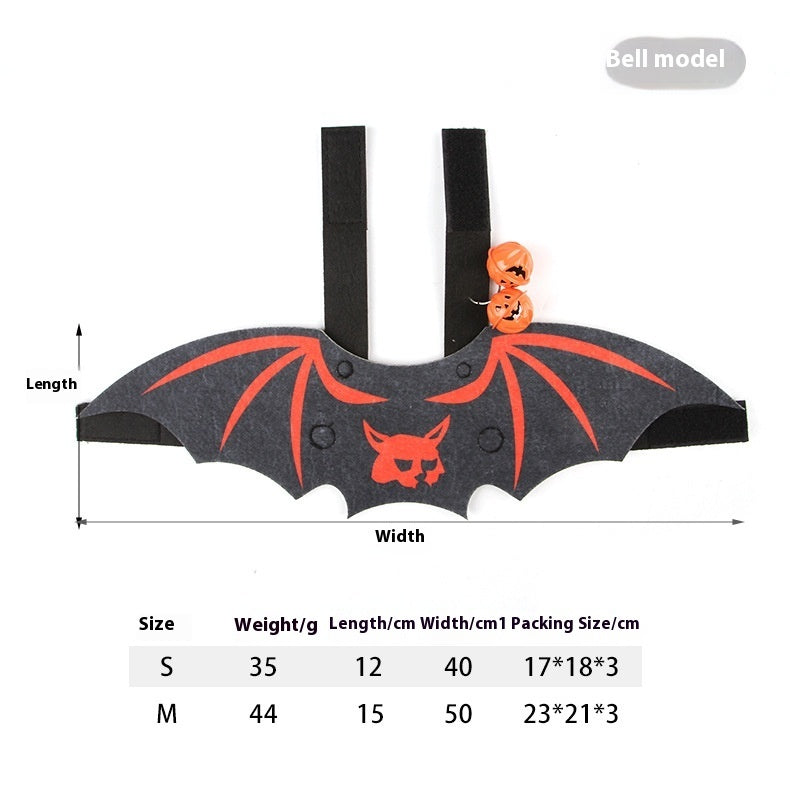 Halloween Pet Batwing Cat Pet Costume - lifestyle view - PET'S FUN | cat entertainment