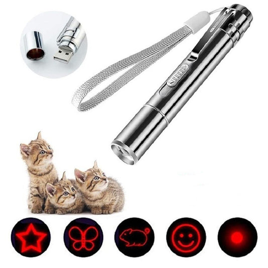 Laser Infrared Usb Rechargeable Funny Cat Stick Pet Toy