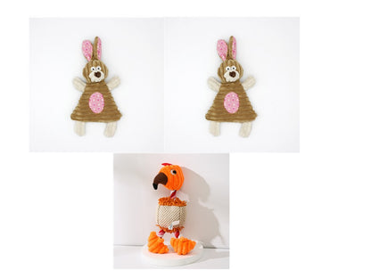 Pet Toy Donkey Shape Corduroy Chew Toy for Dogs Puppy Squeaker | PET'S FUN
