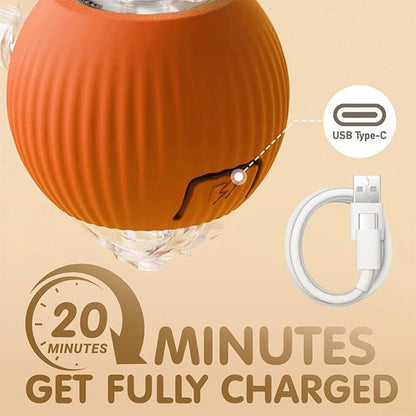 Cat Interactive Ball Toys Automatic Rolling Ball for - back view - PET'S FUN | cat accessories