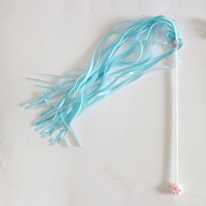 Funny Cat Stick Bell Feather Tassel Fur Ball - side view - PET'S FUN | cat play