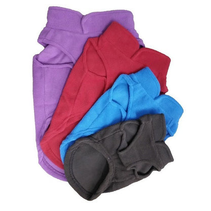 Fleece Pet Dog Clothes Puppy Coat Jacket for - front view - PET'S FUN | dog play