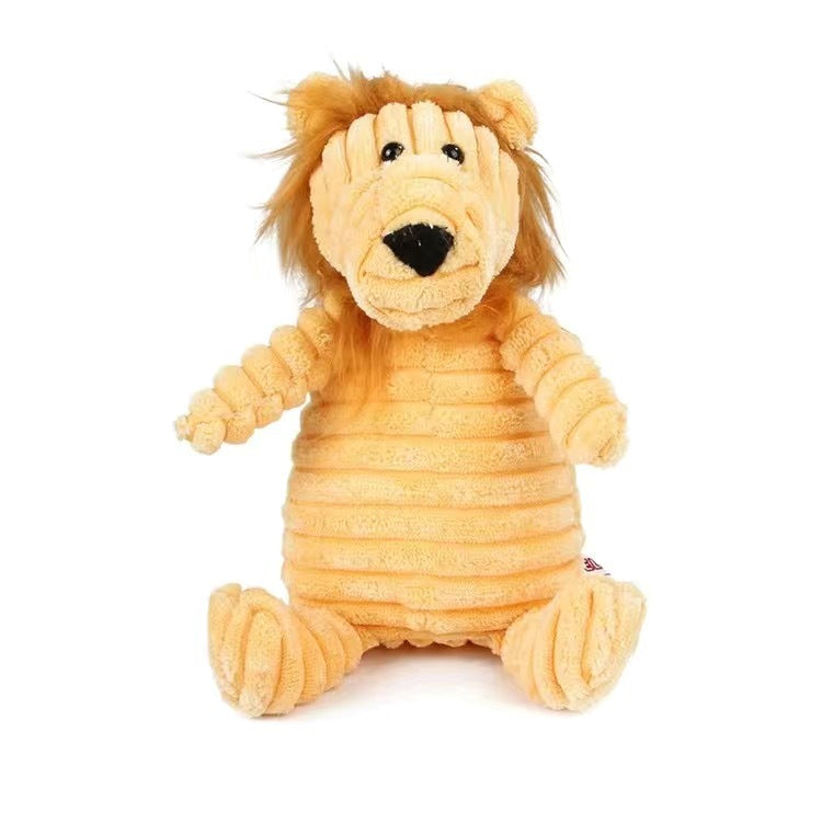 Stuffing Squeaky Plush Dog Toy Chew Speak Toy - top view - PET'S FUN | dog accessories