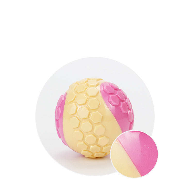 New Trp Ball Toy Plaid Molar Bite-resistant Dog Toy - side view - PET'S FUN | interactive dog toy