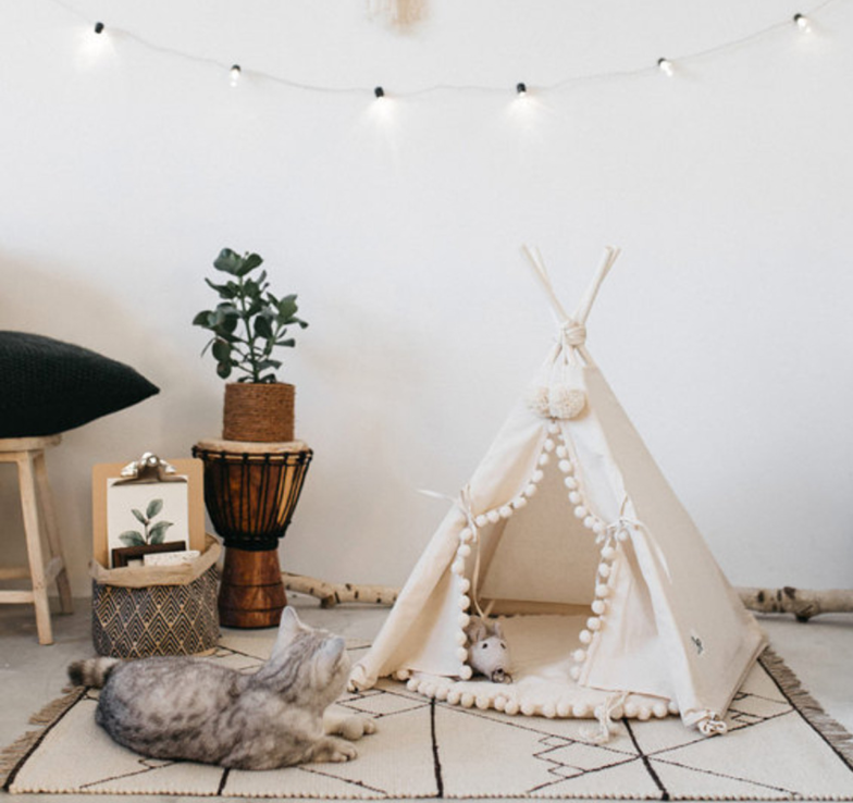 Pet Tent Bed Warm Cave House Cozy Sleeping Nest for Pets