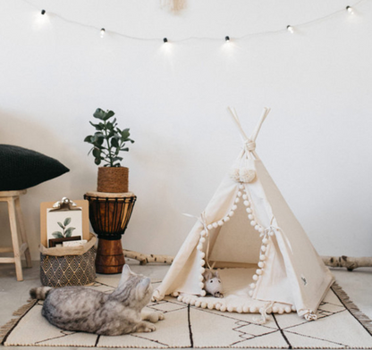 Pet Tent Bed Warm Cave House Cozy Sleeping Nest for Pets
