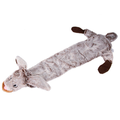 Dog Chew Toy Pet Plush Squeaky Paper Toy - back view - PET'S FUN | dog toy