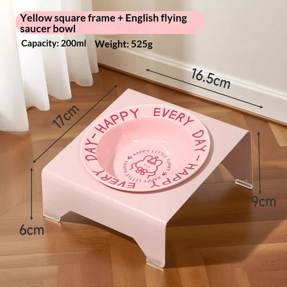 Ceramic Cat Food Cat Magnetic High Legged Cat Bowl - packaging view - PET'S FUN | interactive cat toy