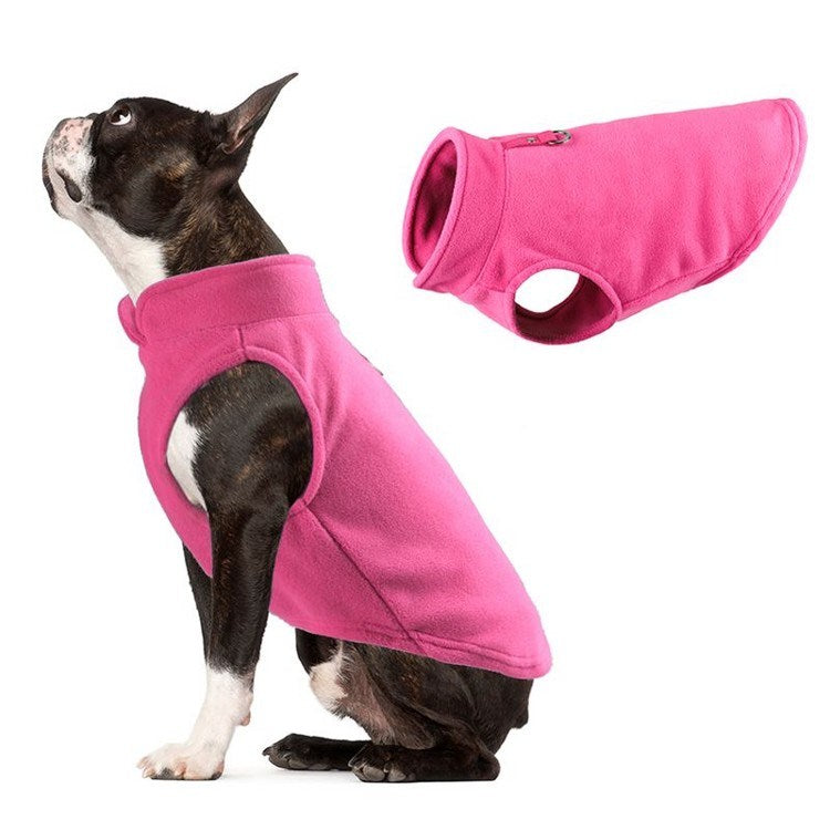 Fleece Pet Dog Clothes Puppy Coat Jacket for - detail view - PET'S FUN | dog supplies