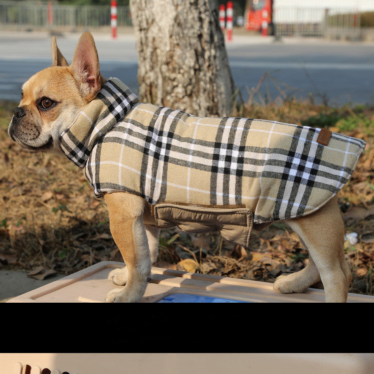 Pet Clothes Medium Dog Cotton Vest - back view - PET'S FUN | dog accessories