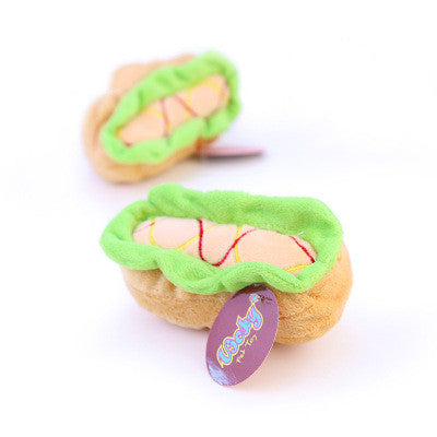 Bread Fruit Pet Dog Plush Toy - side view - PET'S FUN | dog toy