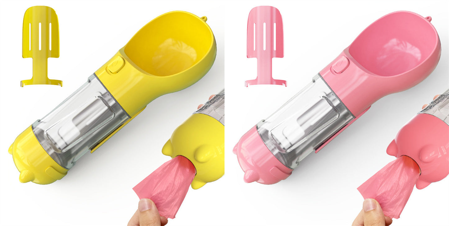 Pet Water Bottle Feeder Bowl Garbage Bag Storage Portable Pet O | PET'S FUN