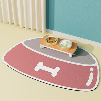 Pet Feeding Mat Silicone Non-slip Waterproof Feeding - back view - PET'S FUN | pet play