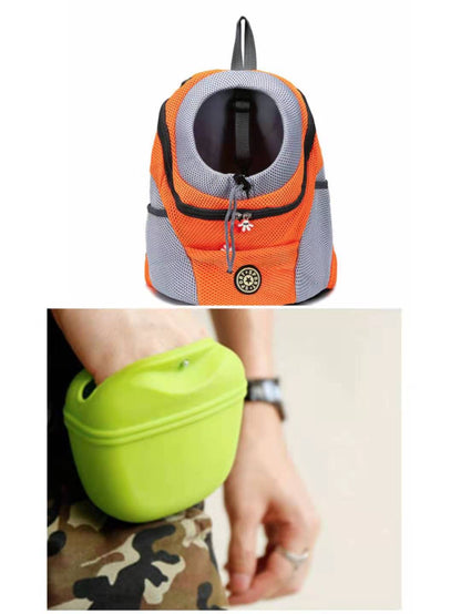 Portable Puppy Snack Bag Snack Bag Pet - back view - PET'S FUN | dog supplies
