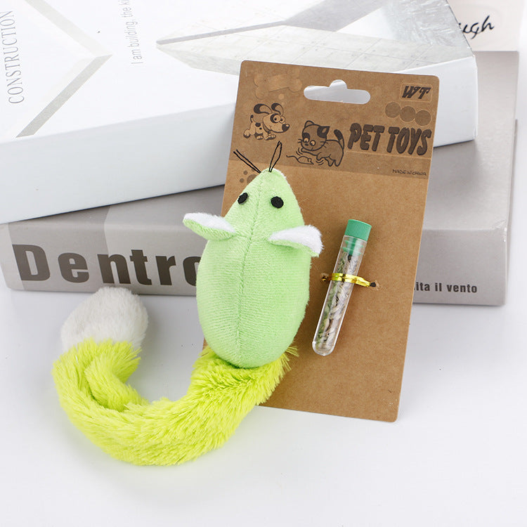 Plush Mouse and Cat Toy - lifestyle view - PET'S FUN | cat entertainment
