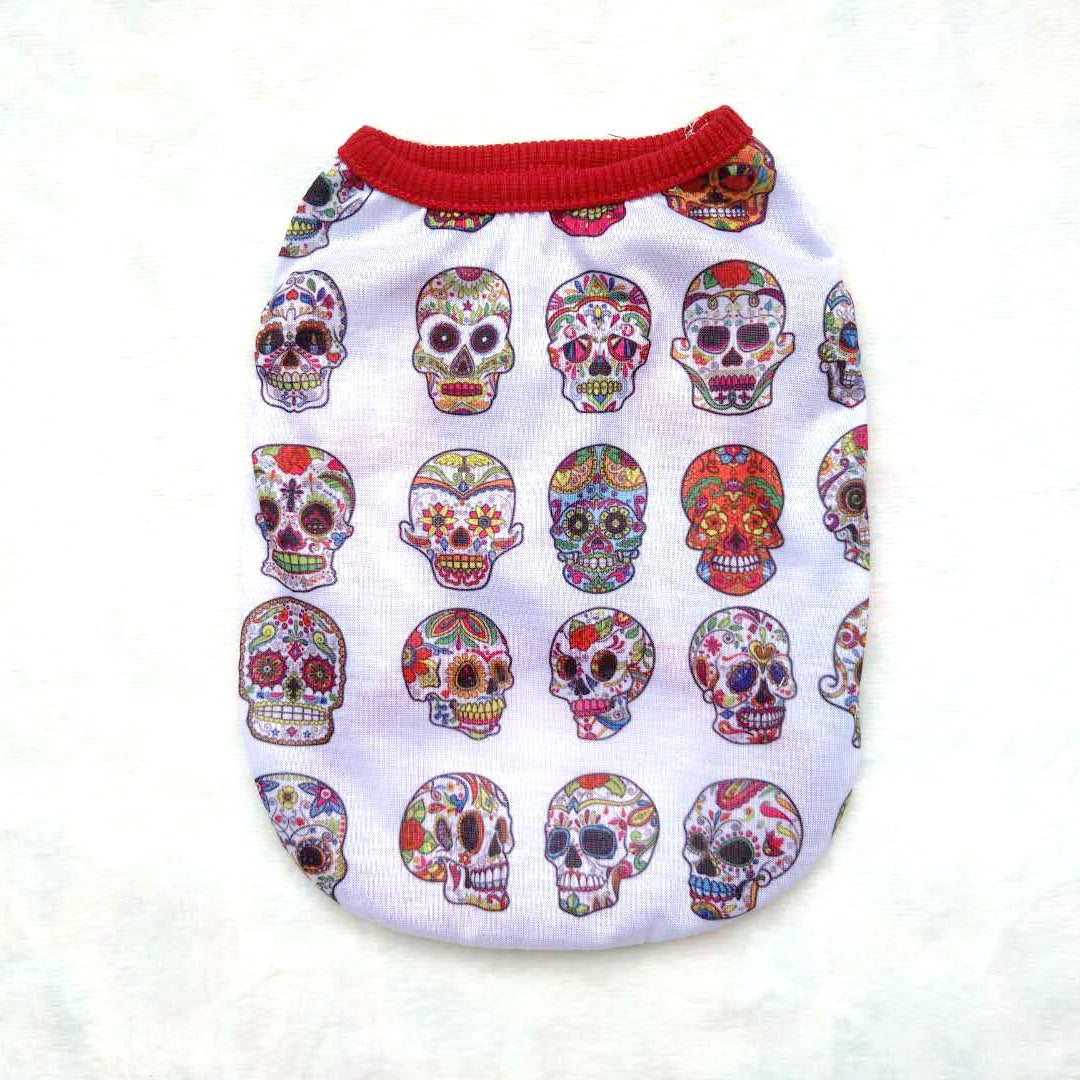 Pet Clothes Skull Halloween Supplies - back view - PET'S FUN | interactive pet toy