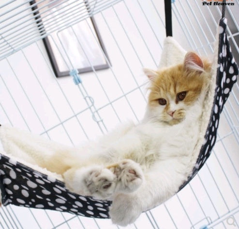 Cat Hammock Hanging Nest Cat Cage with Hammock Hanging Cat Bed Cat Litter...