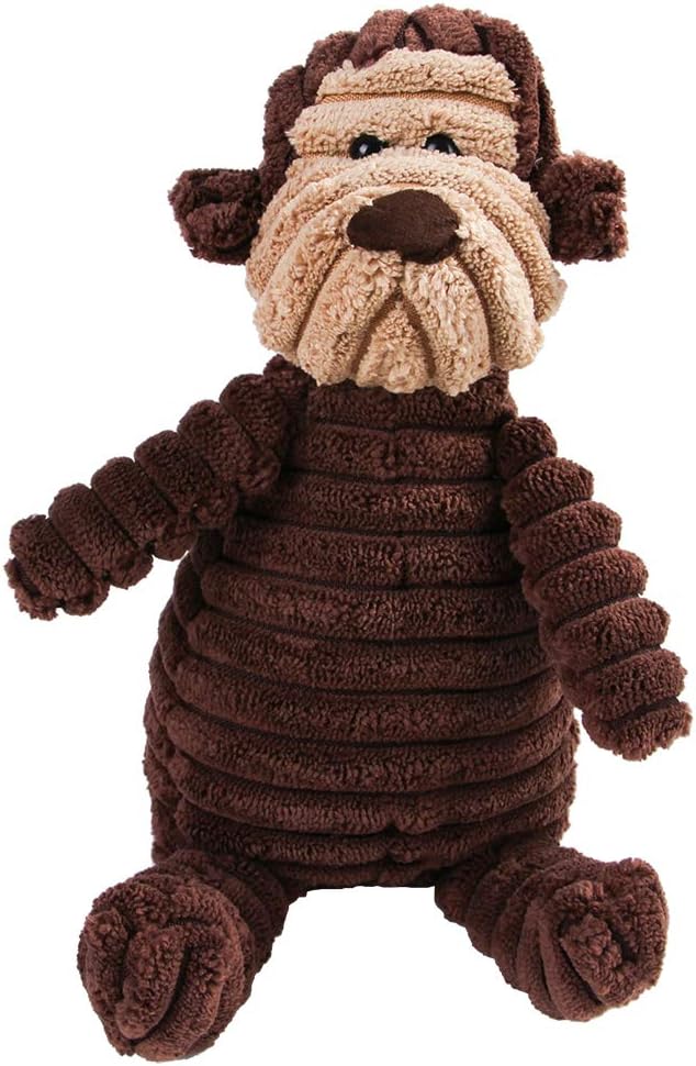 Stuffing Squeaky Plush Dog Toy Chew Speak Toy - lifestyle view - PET'S FUN | dog bed