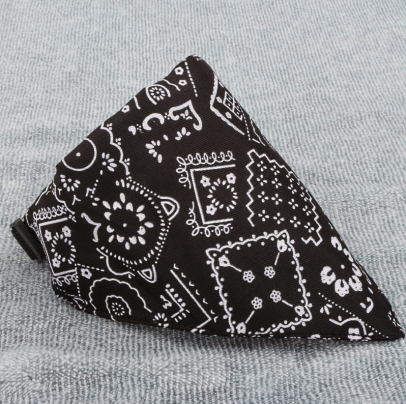 Neck Scarf Bandana Collar Neckerchief Adjustable Pet - front view - PET'S FUN | pet bed