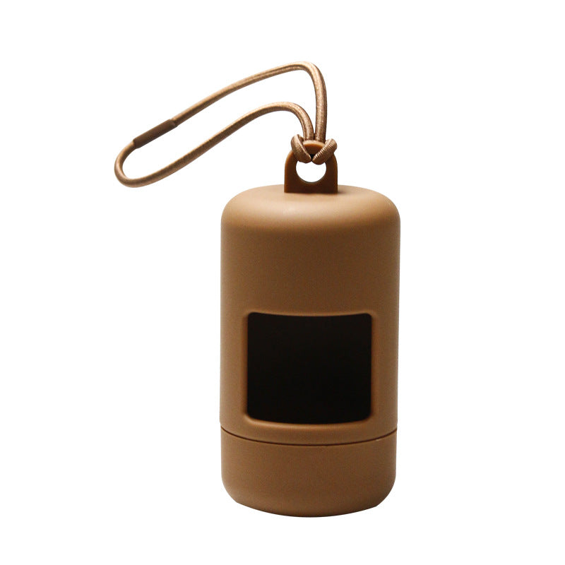 Portable Pvc Poop Bag Dispenser Dog Waste Bag Holder - back view - PET'S FUN | dog toy