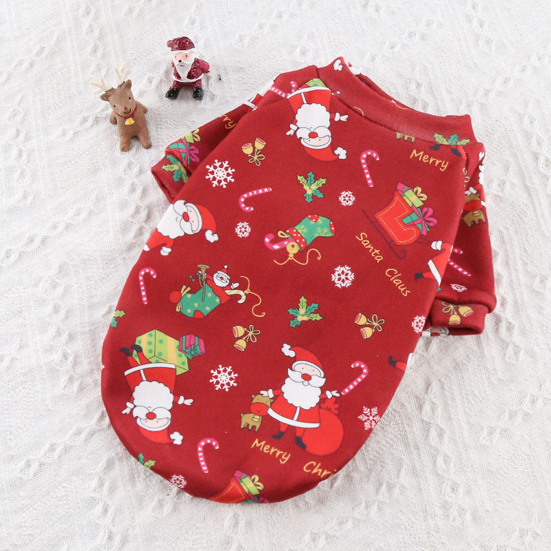 Dog Christmas Pet Supplies Clothes - back view - PET'S FUN | interactive dog toy