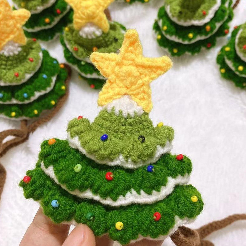 Pet Christmas Handmade Woolen Hat Pet Hat - lifestyle view - PET'S FUN | pet entertainment