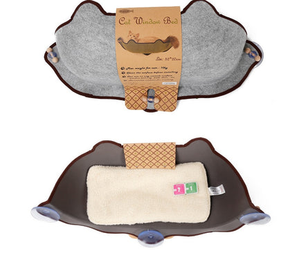 Window sill cat hammock - side view - PET'S FUN | interactive cat toy