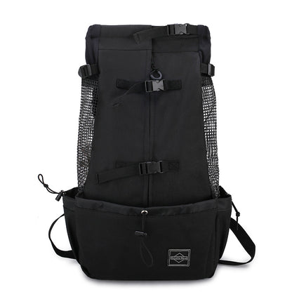 Pet Dog Carrier Bag Carrier For Dogs Backpack Out - lifestyle view - PET'S FUN | dog bed