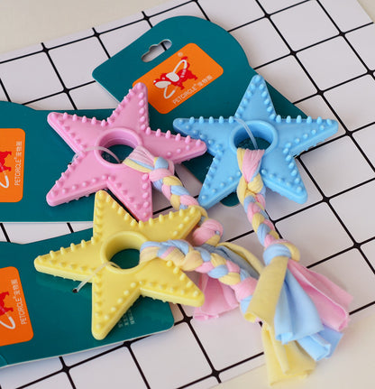 Non-toxic Pet Dog Puppy Training Toy Chew Rubber Toys - lifestyle view - PET'S FUN | dog entertainment