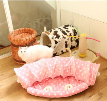 Cat Tunnel Toy Collapsible Play Tube for Kittens