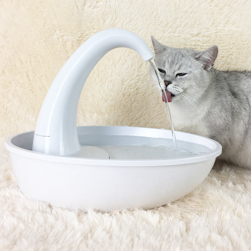 Pet Drinking Fountain Cat Feeding Water Flowing - front view - PET'S FUN | cat toy