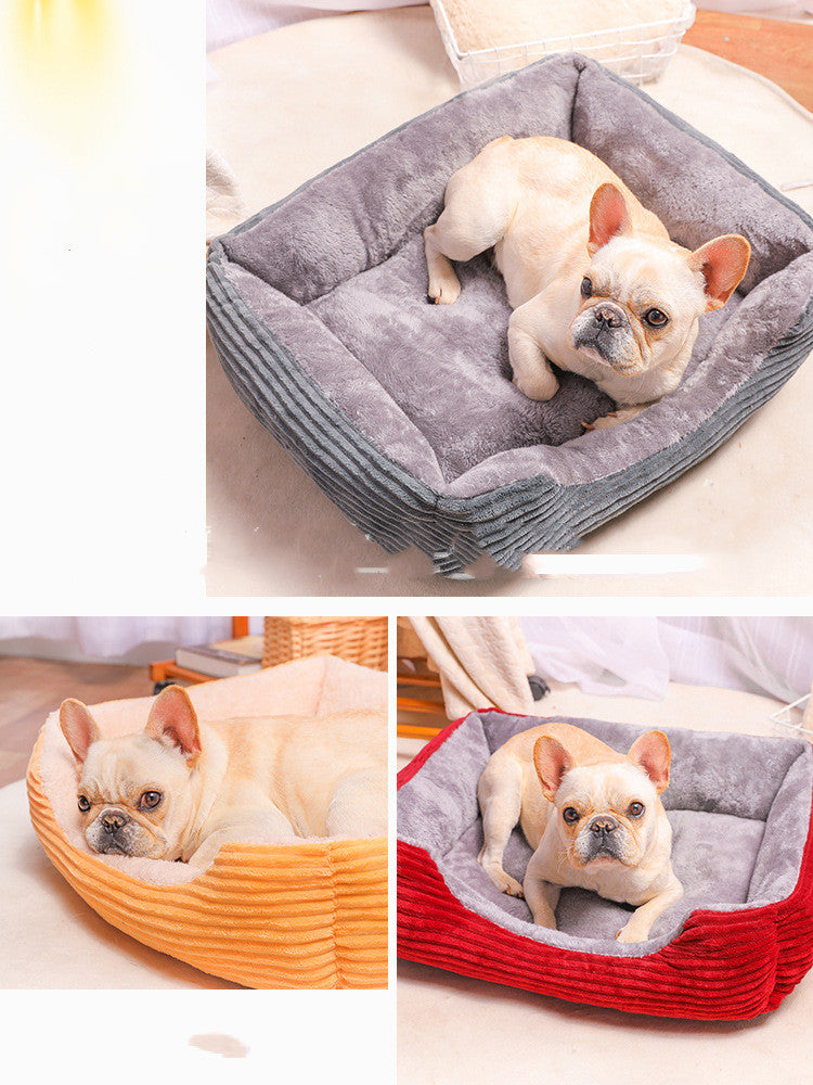 Teddy Small And Medium-Sized Dog Large Dog Supplies Bed - detail view - PET'S FUN | dog accessories