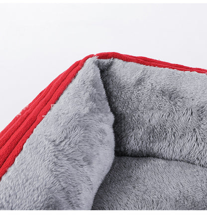 Teddy Small And Medium-Sized Dog Large Dog Supplies Bed - back view - PET'S FUN | dog toy