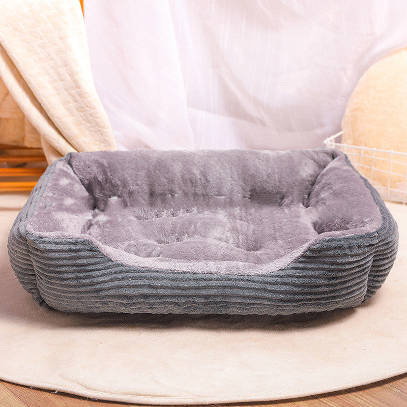 Teddy Small And Medium-Sized Dog Large Dog Supplies Bed - lifestyle view - PET'S FUN | dog bed