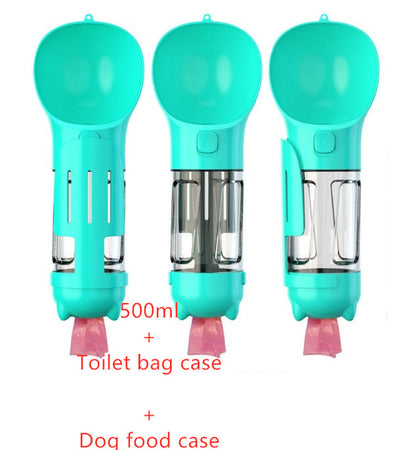 Pet Water Bottle Feeder Bowl Garbage Bag - angle view - PET'S FUN | dog supplies